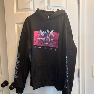 Men's Black Graphic Hoodie
